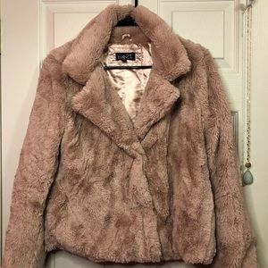 Light pink fuzzy jacket